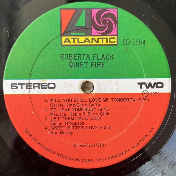 Roberta Flack - “Quiet Fire” Vinyl LP - Picture 5 of 5